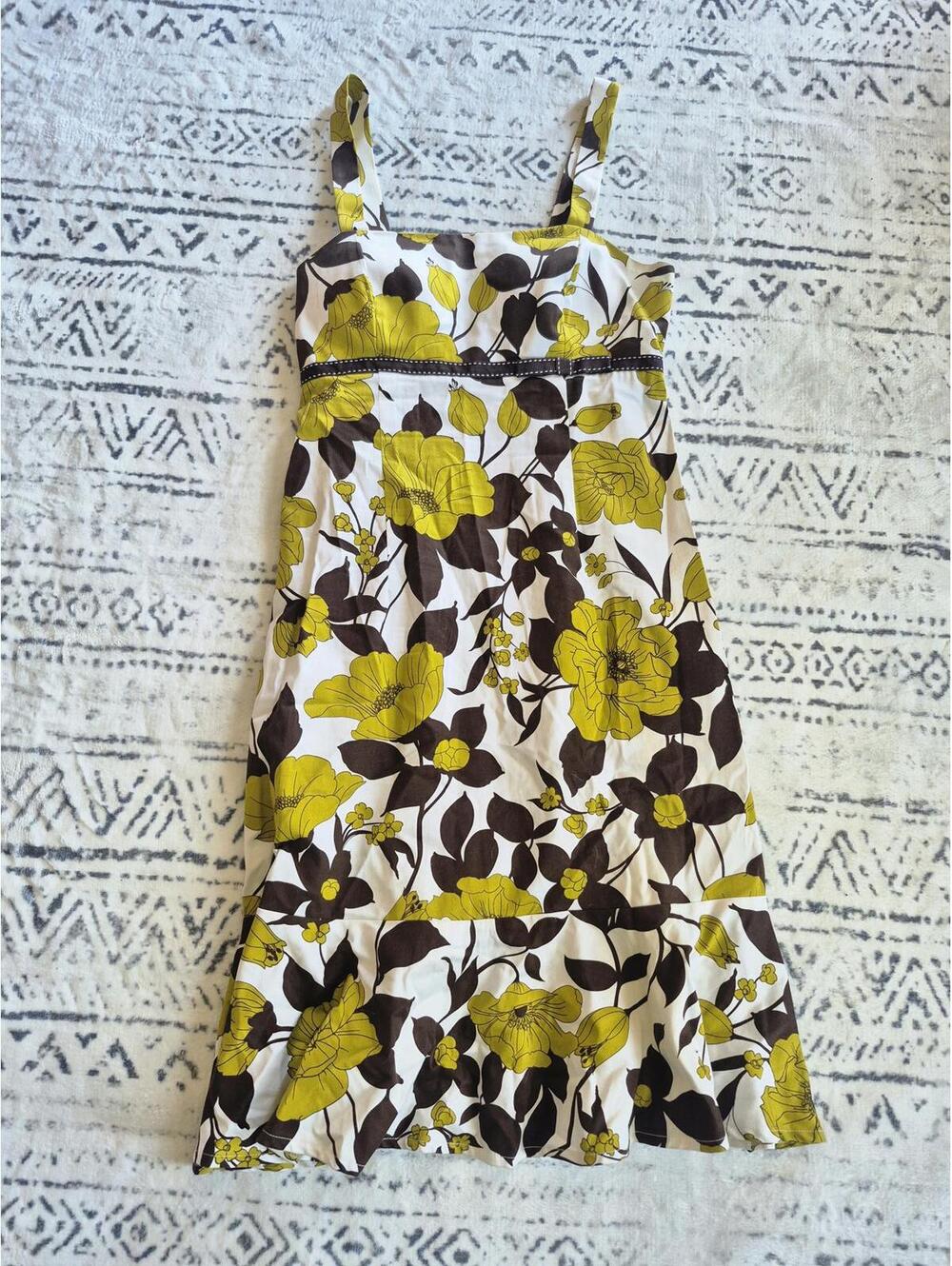 Addison Tech Floral Print Sleeveless Summer Dress